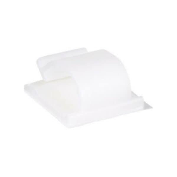 Cable Clip, Nylon 6/6, 0.62 in Bundle Dia., Natural, 1.24 in L, 500 PK